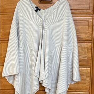 Alfani Beige Knit Poncho Sweater Size L/XL